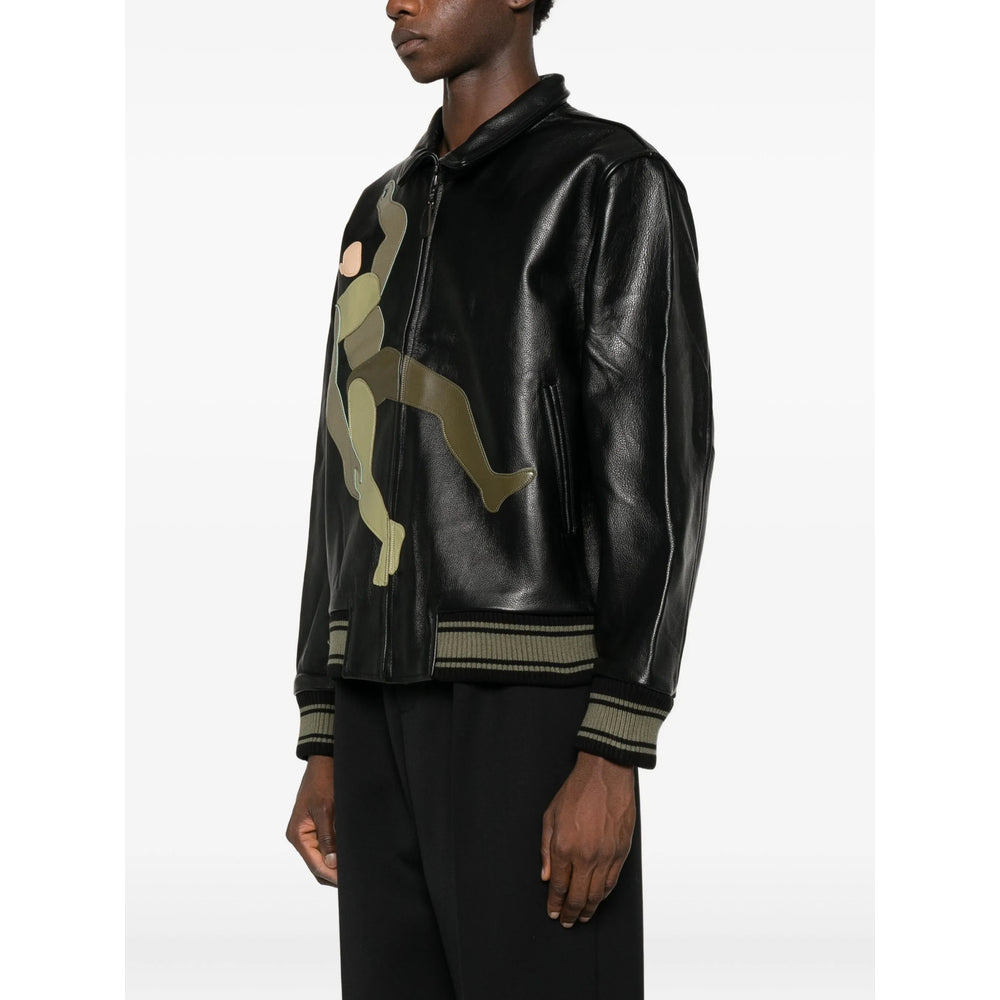 Kidsuper Leather Outerwears - Black | 266a3104804e5abbfe1460adb6b9d2533da25fbf