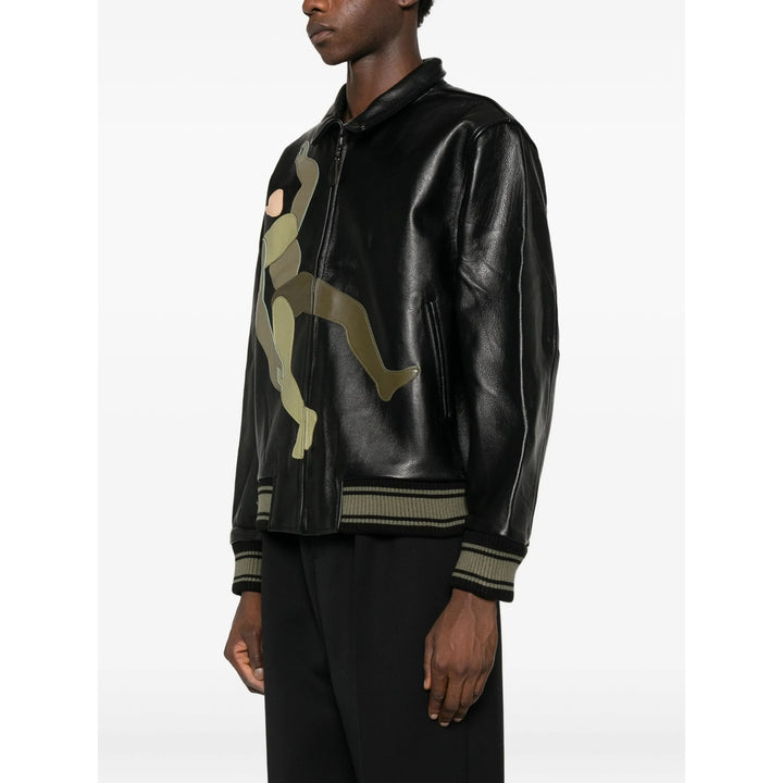 Kidsuper Leather Outerwears - Black | 266a3104804e5abbfe1460adb6b9d2533da25fbf