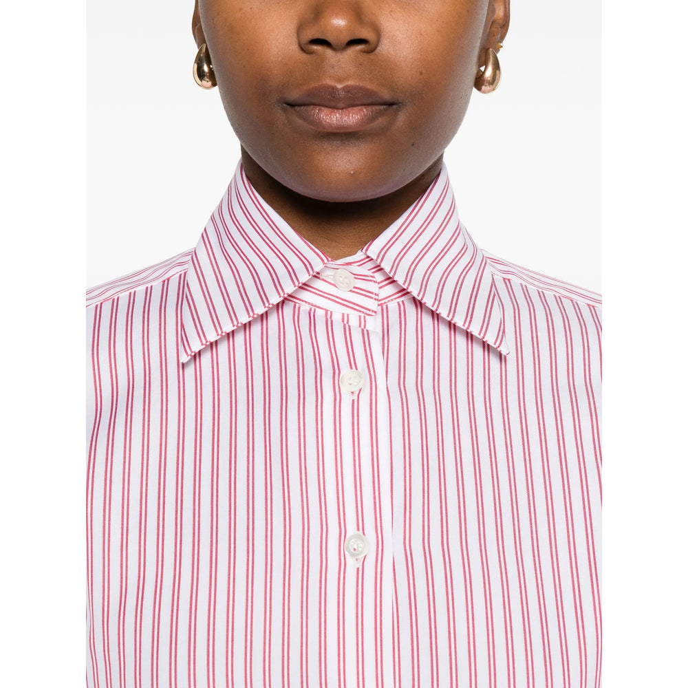 Mazzarelli Shirts - White, Red | 6d995458db579a8f17a03d2f0ffb6fc66b8eb3e7