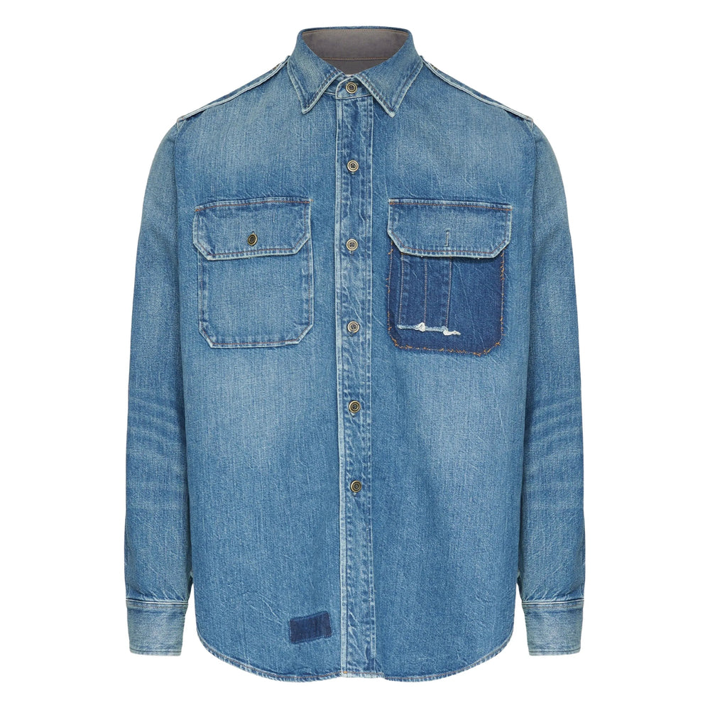 Maison Margiela Shirts - Blue | 6214e072a8f45e34e3a9ad99981ae06abd9dd1f4