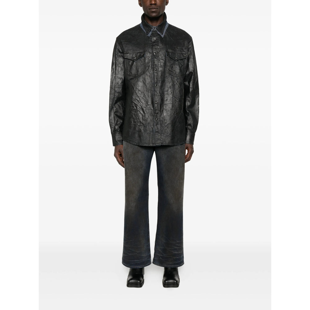 Mm6 Maison Margiela Shirts - Blue | 85cf1e38c7f3f8146bd4ece23d4981a30a06c3cf