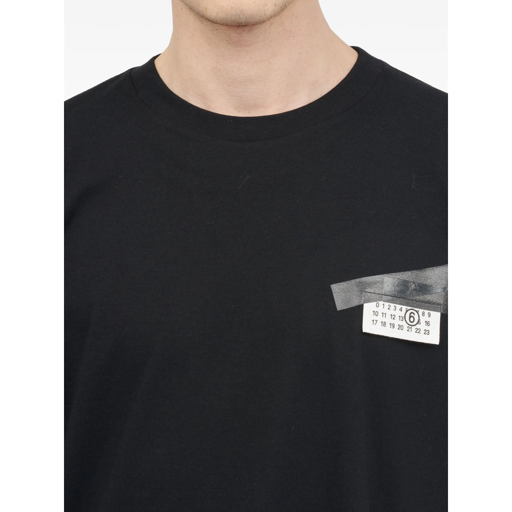 Mm6 Maison Margiela T Shirts - Black | 60438ba682660890afba99fcf2433561e1af151a