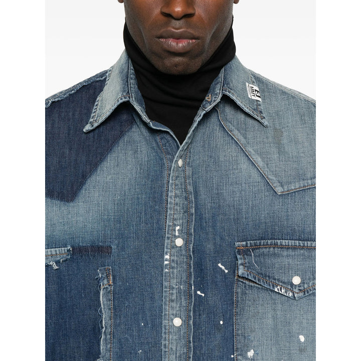 Maison Mihara Yasuhiro Shirts - Blue | 26a76ff89de35ae609345afdb715a70180b77b7b