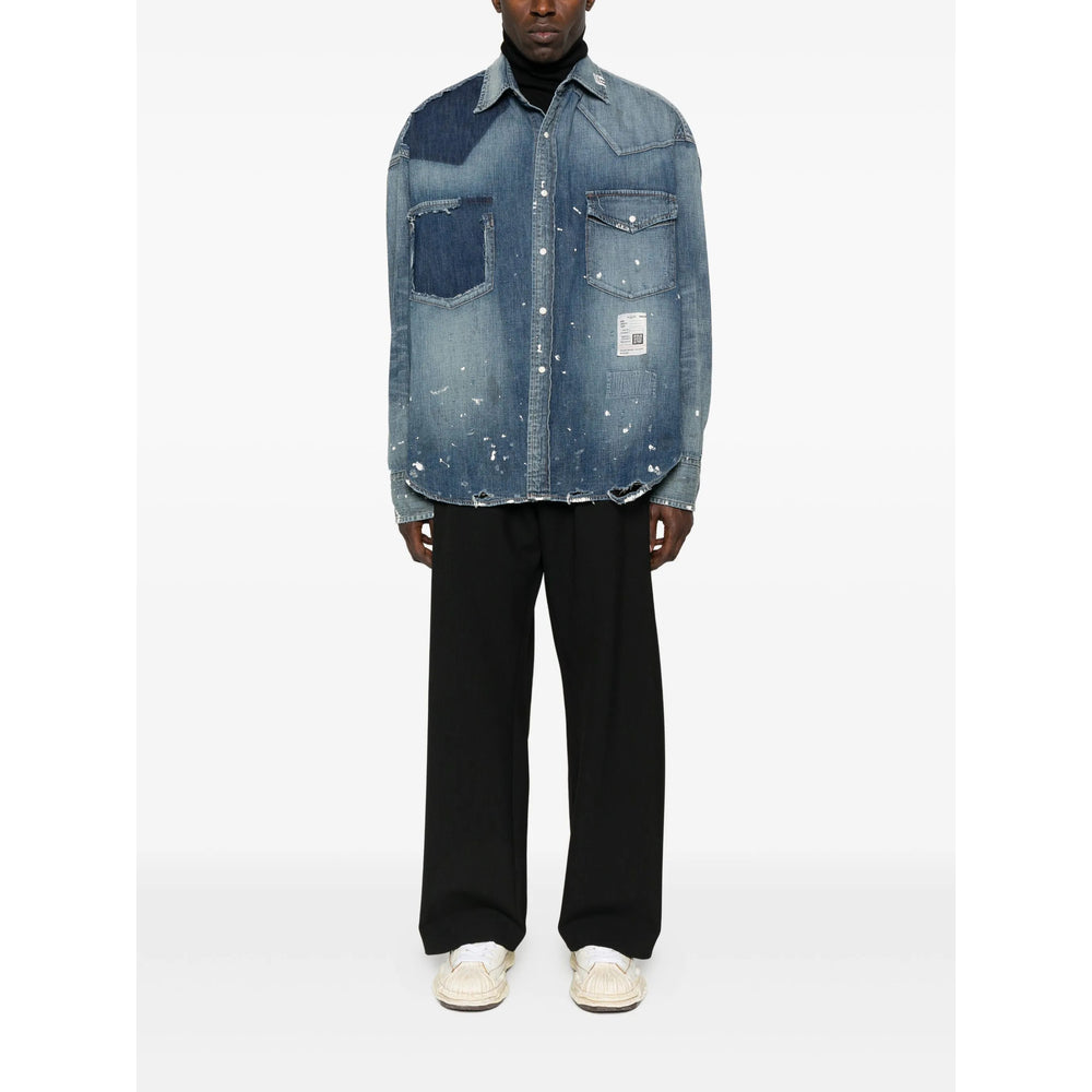 Maison Mihara Yasuhiro Shirts - Blue | dd8694735a967bec1e9d713697a3d5873e94a78d