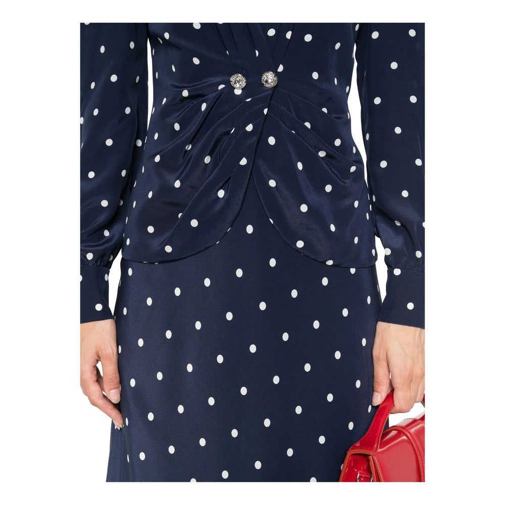 Alessandra Rich Dresses - Blue, White | e147fc30b980449ed8ddbcfa614091c8aac47538