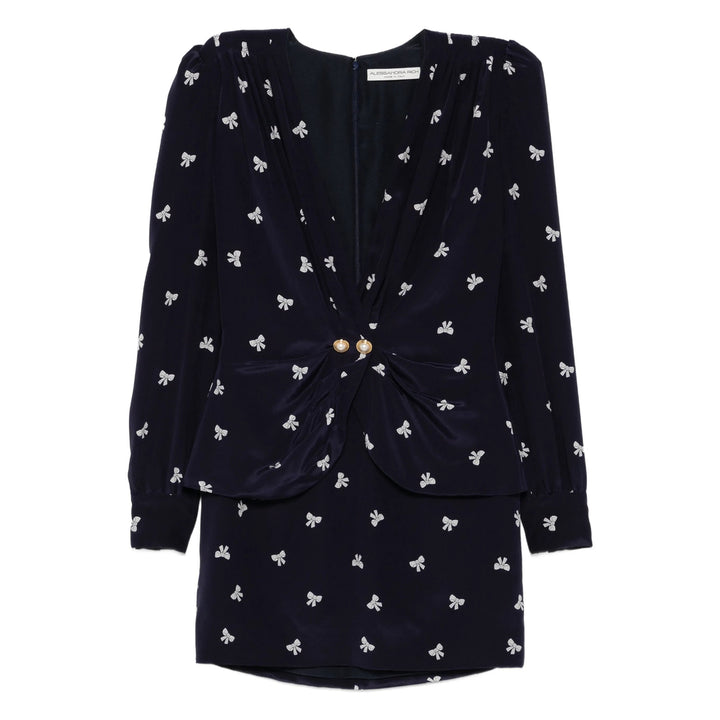 Alessandra Rich Dresses - Blue, White | 9665375081e5b579b81e230ebc5a8fb9aa882d0c