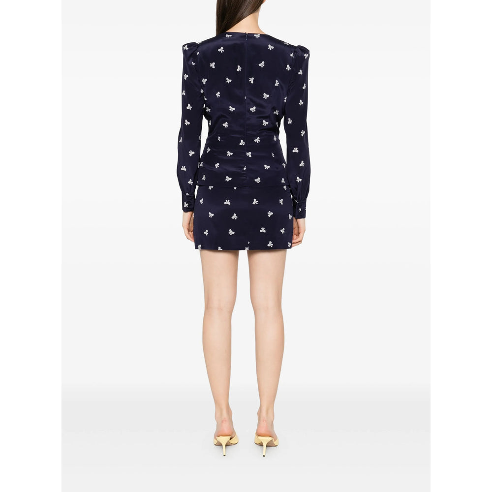 Alessandra Rich Dresses - Blue, White | bb04ae7665db903d5c082cdc0c59c951049215b1