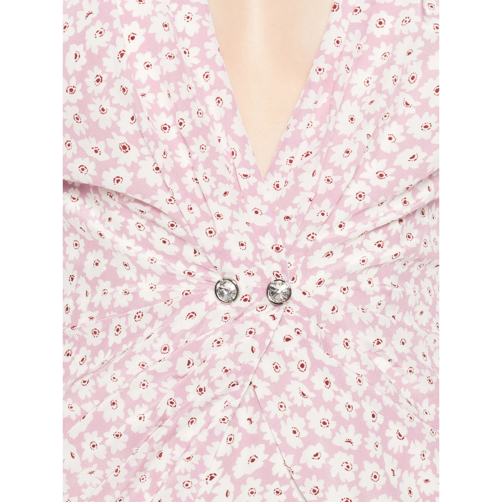 Alessandra Rich Dresses - Pink, White | 8805a2d42ad1f08d3b041dadf050eb8dd446f2a5