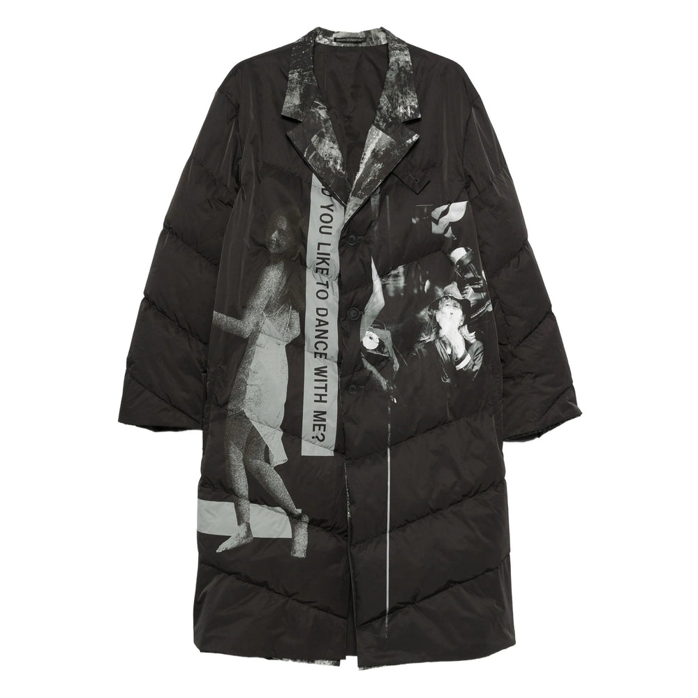 Yohji Yamamoto Coats - Black, Gray | 9d519b15f9ad4074833df43b96bb68f4647ae1ae