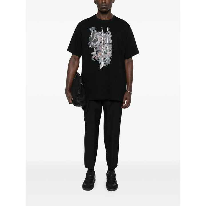 Yohji Yamamoto T Shirts - Black | 2615e3057ab6af46d48db6ac1dd18e75e7b59640