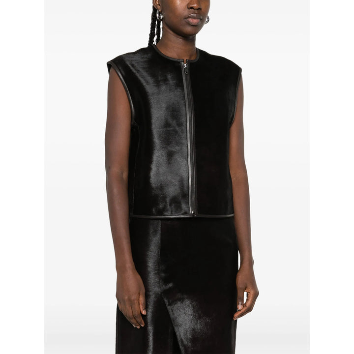 Lou Lou De Saison Leather Waistcoats - Brown | c818317e52a5d5045fd188e85594945cdebe4445