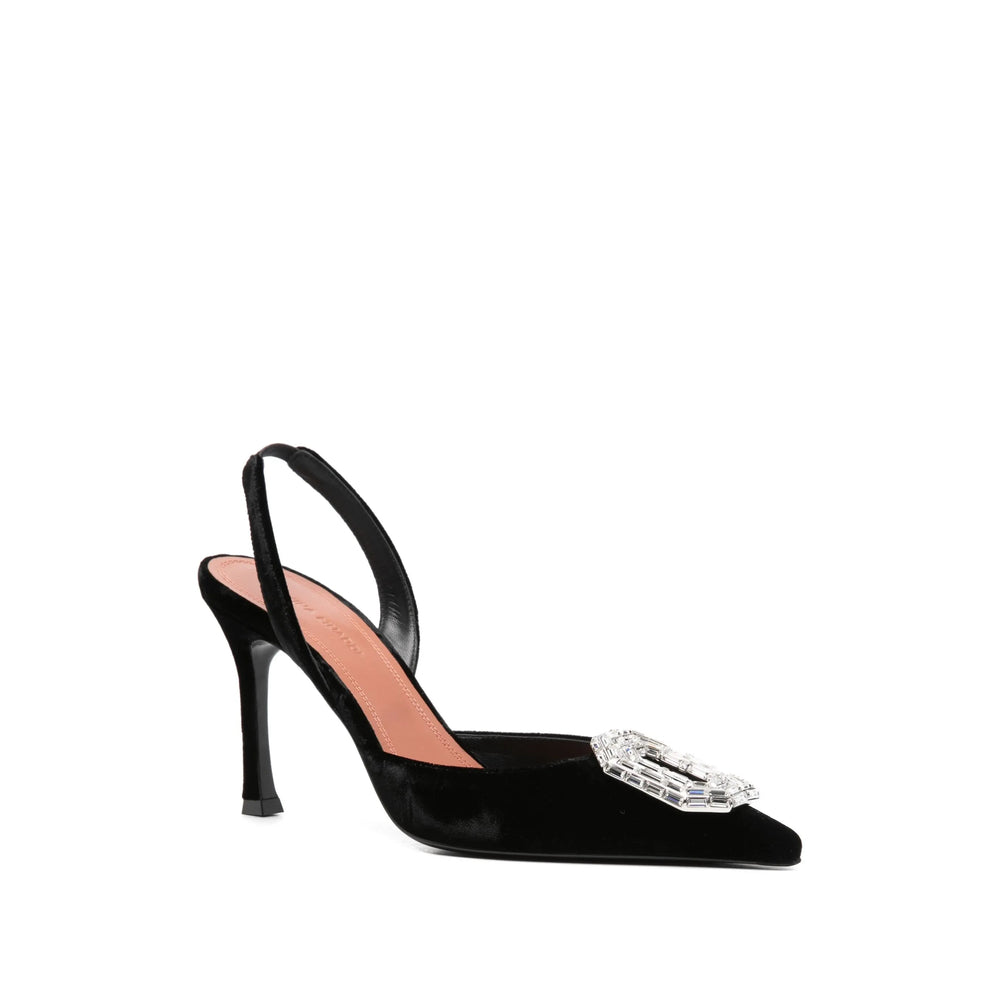 Amina Muaddi Shoes - Black | 92835c9a14b775cfa97623e930fb5a97ec6cb907