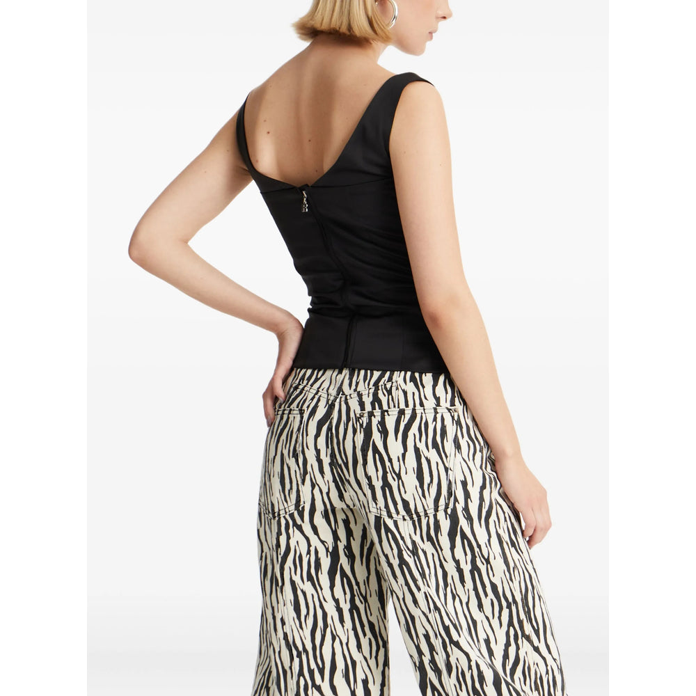 Rotate Birger Christensen Pants - White, Black | bfb38a3221d869e6c5d27d495a06334ebcf0e0c7