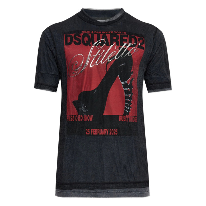 Dsquared2 T Shirts - Gray, Red | 32728630f14e4dbc77c8c57beb01ba24f3aa1108