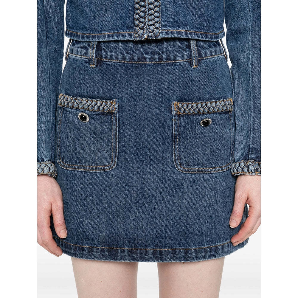 Self-Portrait Skirts - Blue | 5b05ec3c346baa4f2238e72b523ead0c9c8cc5a0