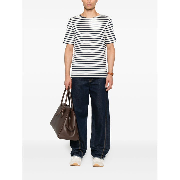 Saint James T Shirts - White, Blue | 1566614615e9f3306e530527286c75593030cdd8