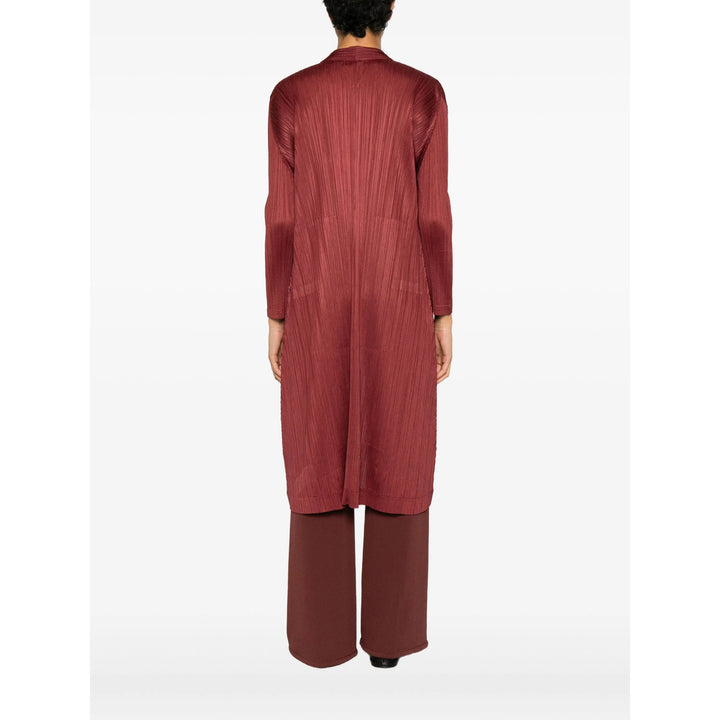 Pleats Please Issey Miyake Coats - Red | b59b168cf3bec0d9c0a1ad45e38a8fede1214664