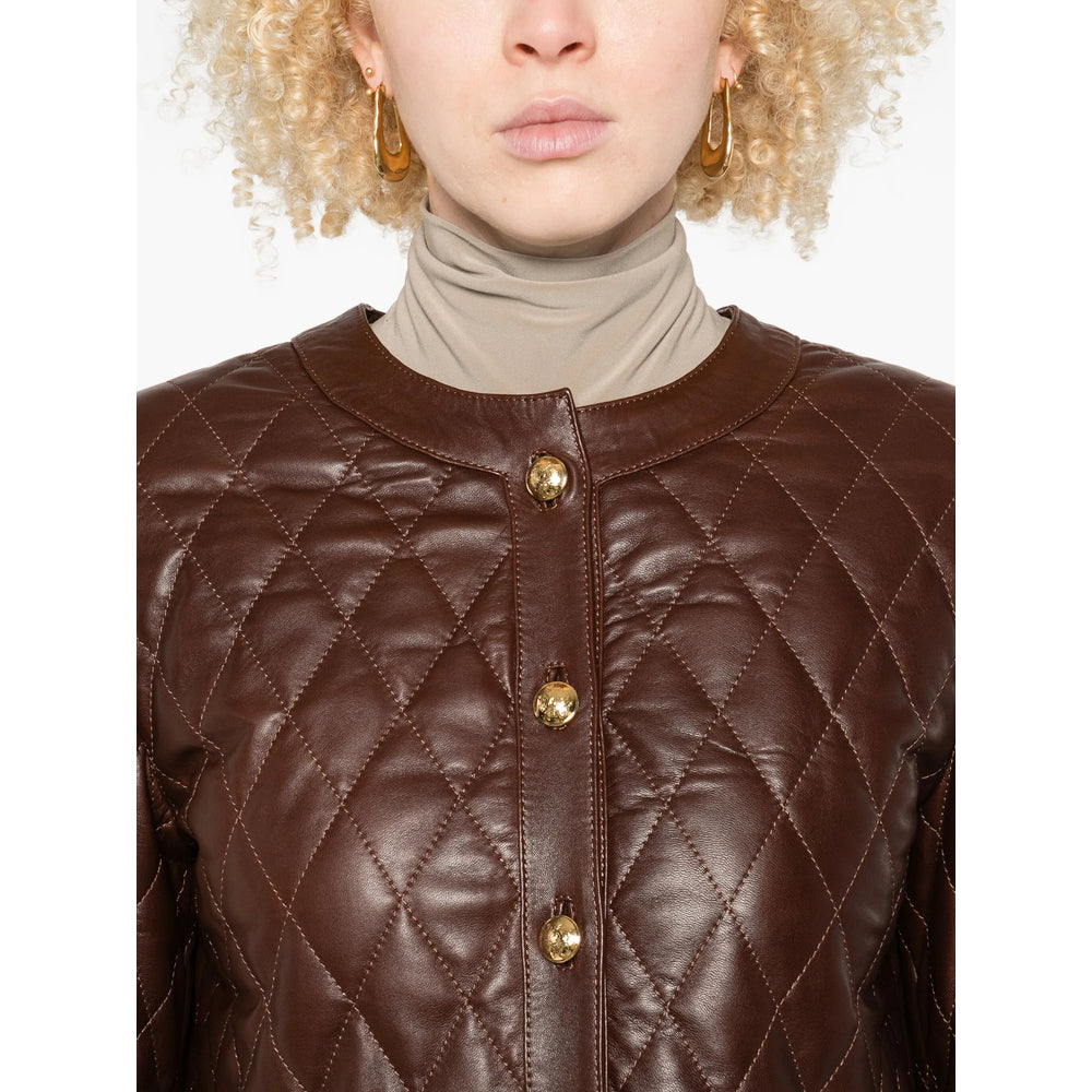 Nili Lotan Leather Outerwears - Red | 4ce676408a184d99bdfb2a29ee147ec13ed47642