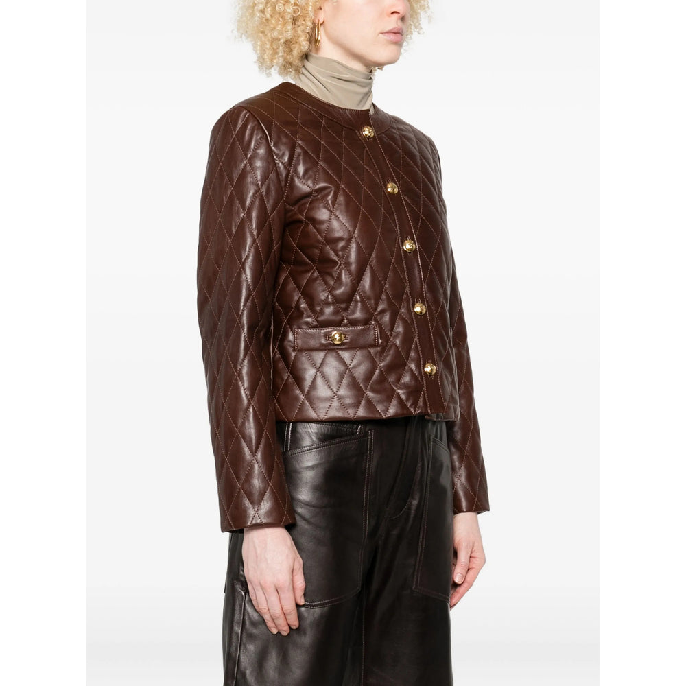 Nili Lotan Leather Outerwears - Red | 41ea9ed4dcd20ef3cc1910db84cec588bfe563a0