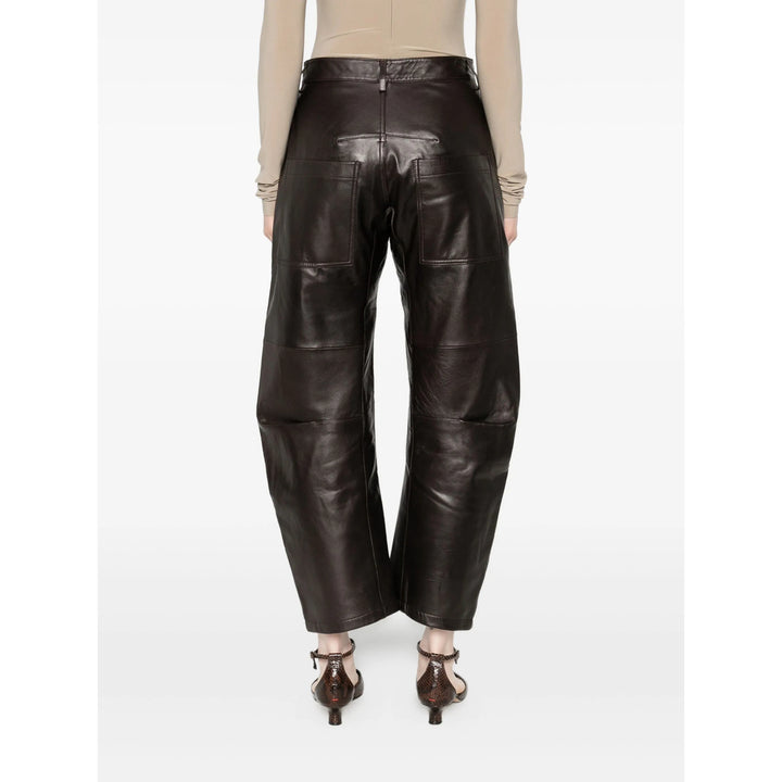 Nili Lotan Leather Pants - Brown | 8048ff9ec15520e9f36a02756c2e7b9479194d2c