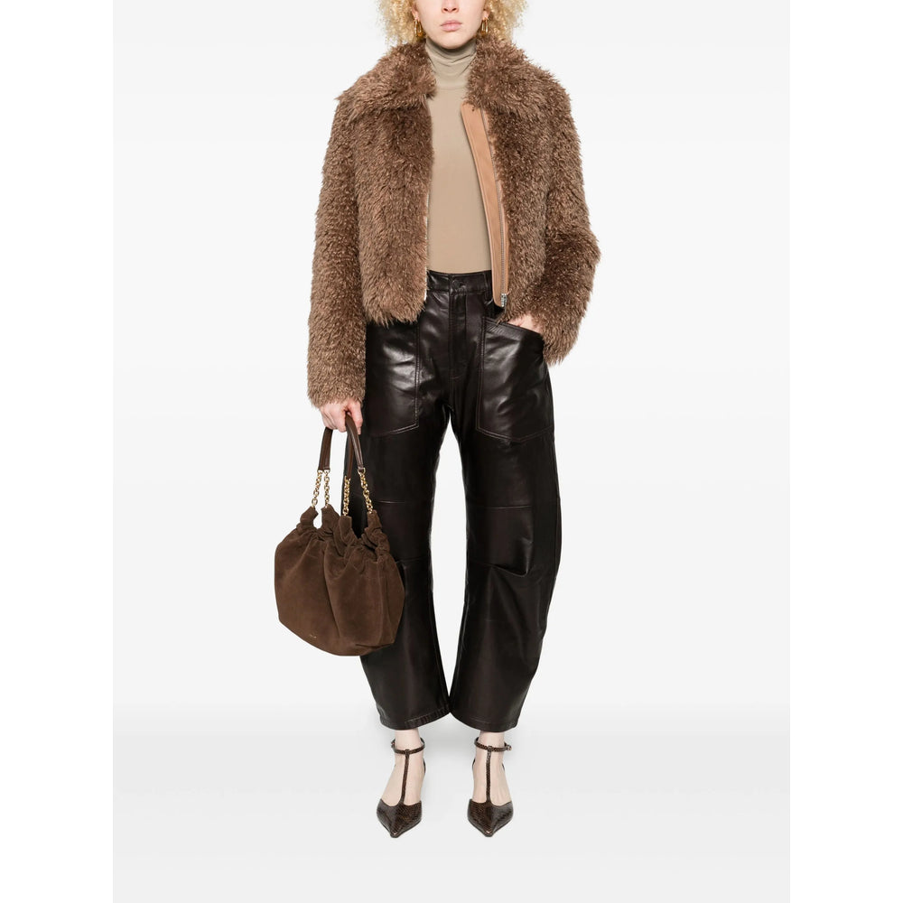 Nili Lotan Leather Pants - Brown | 15f58b284ba2705001d8254b210f47f4ead0adf7