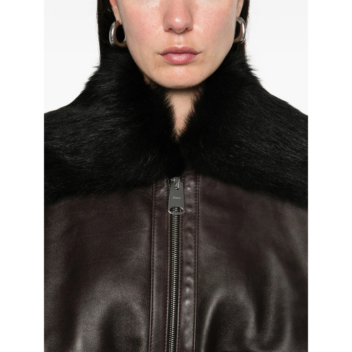 Khaite Leather Outerwears - Brown | 1d2e85b1ba8068062a7f95813f0b161408e3ac4f