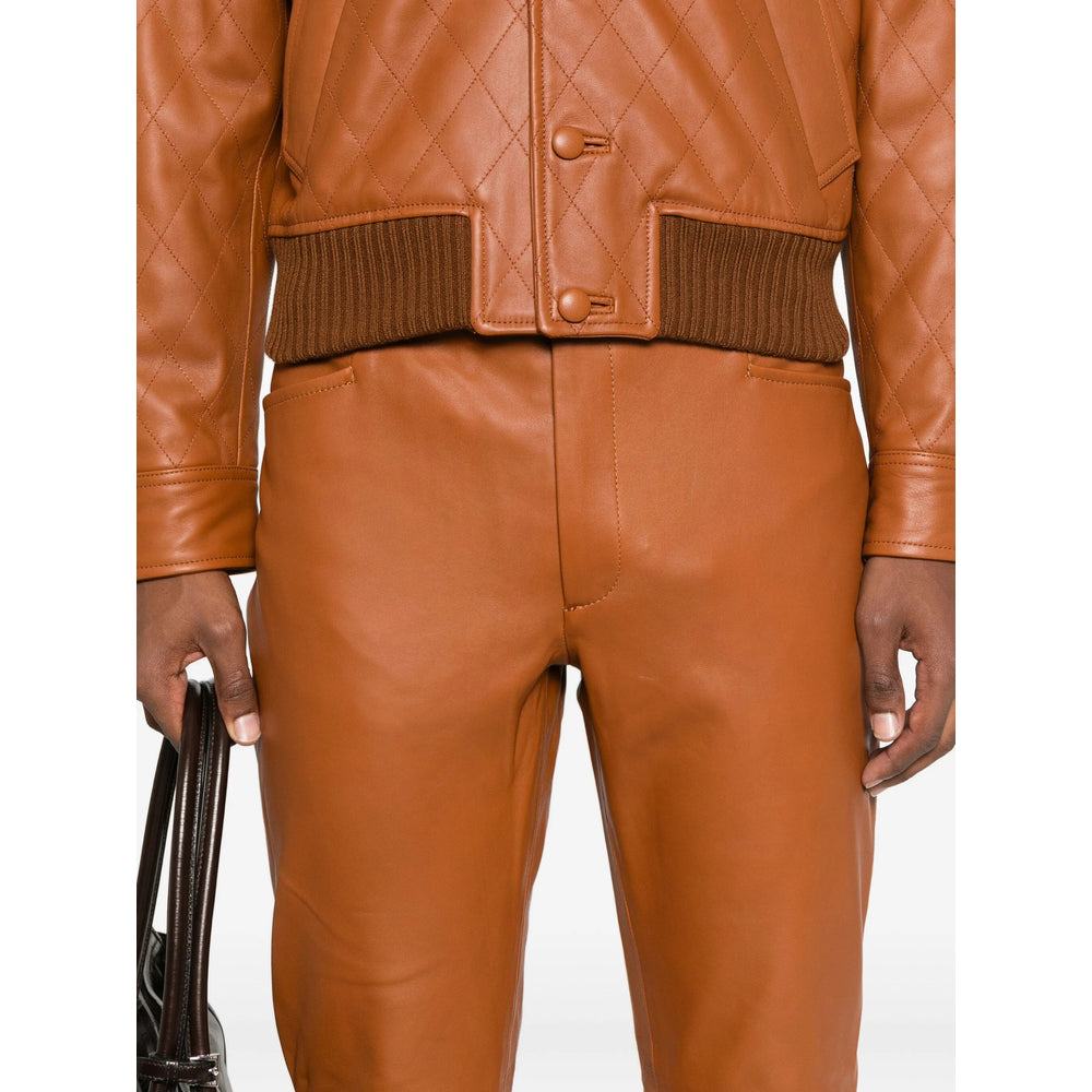 Ernest W. Baker Leather Pants - Brown | 39293b739bf801ba36d282a4e9f676ec9ece6f02