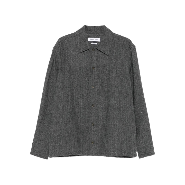 Samsoe Samsoe Shirts - Gray | a48e9174536ea770dd8ebf00f040b3d47a95c8ff