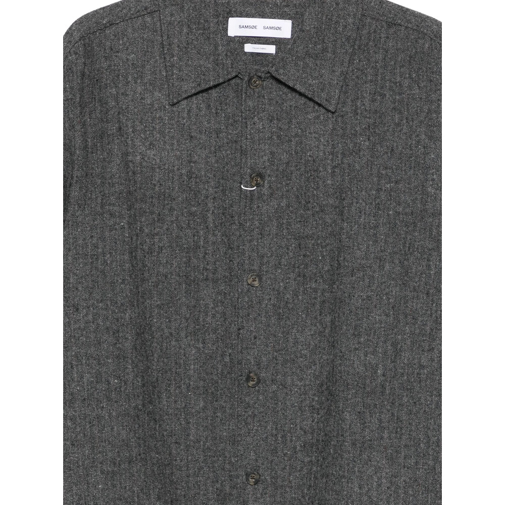 Samsoe Samsoe Shirts - Gray | 0f53ff0e0e797db0df9da3eb2565252e26ced48d