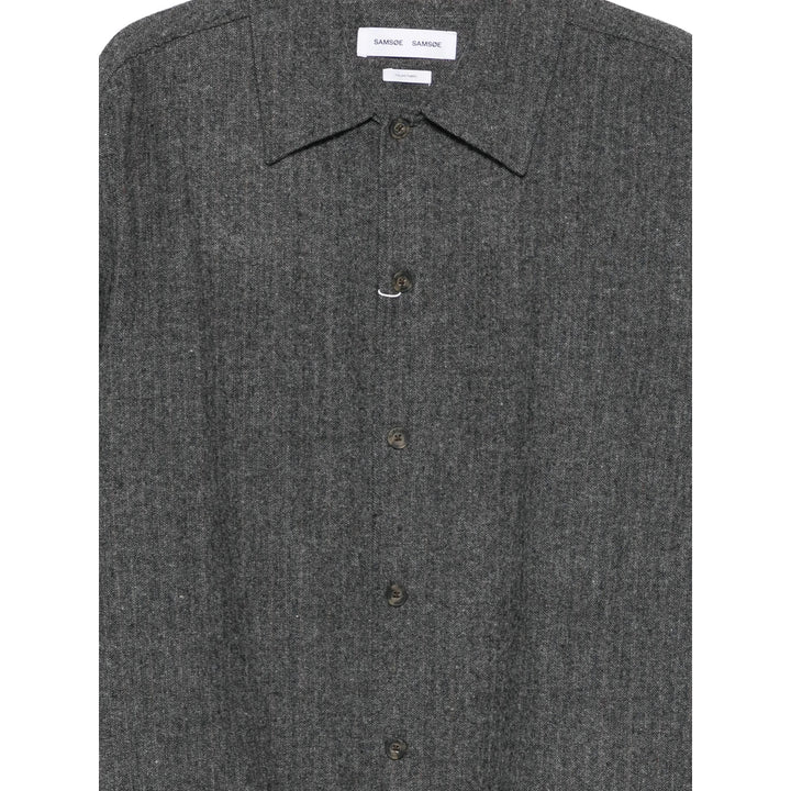 Samsoe Samsoe Shirts - Gray | 0f53ff0e0e797db0df9da3eb2565252e26ced48d