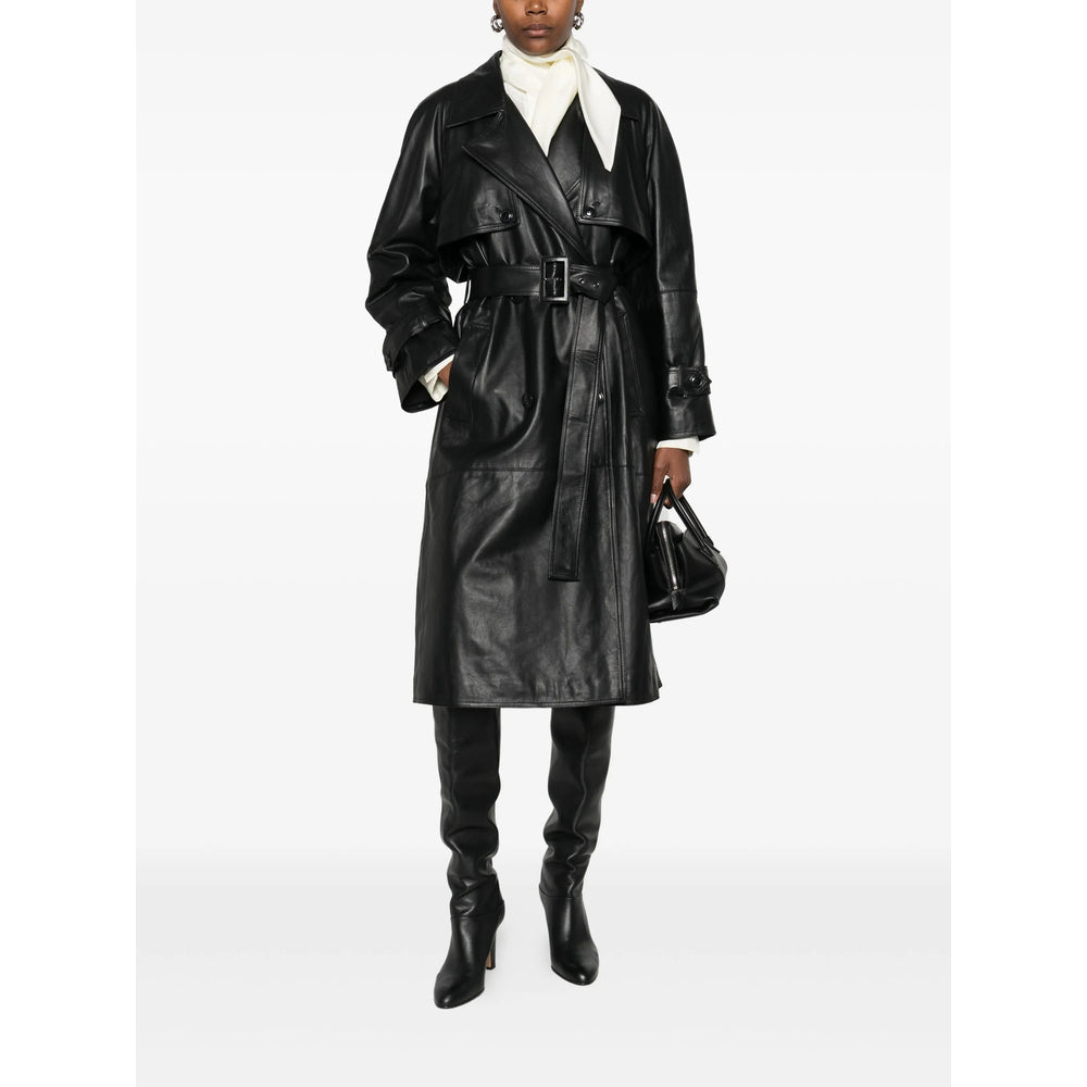 Stella Maxwell For Marella Leather Outerwears - Black | 2ee2bdb0f072837d139e8d9a33f8bbfcc66030ca