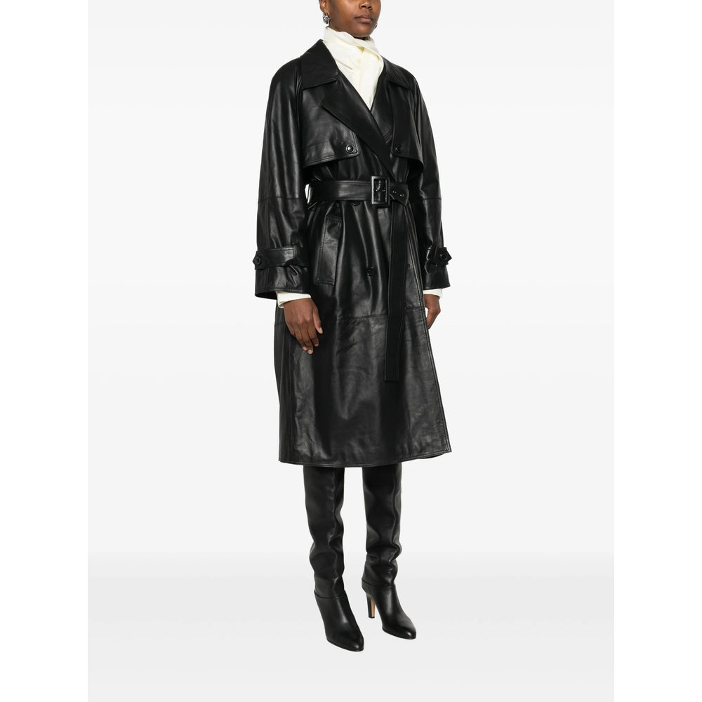 Stella Maxwell For Marella Leather Outerwears - Black | 8cdcf4acd93d2faa9160cf6a9a3365b3ca8e762d