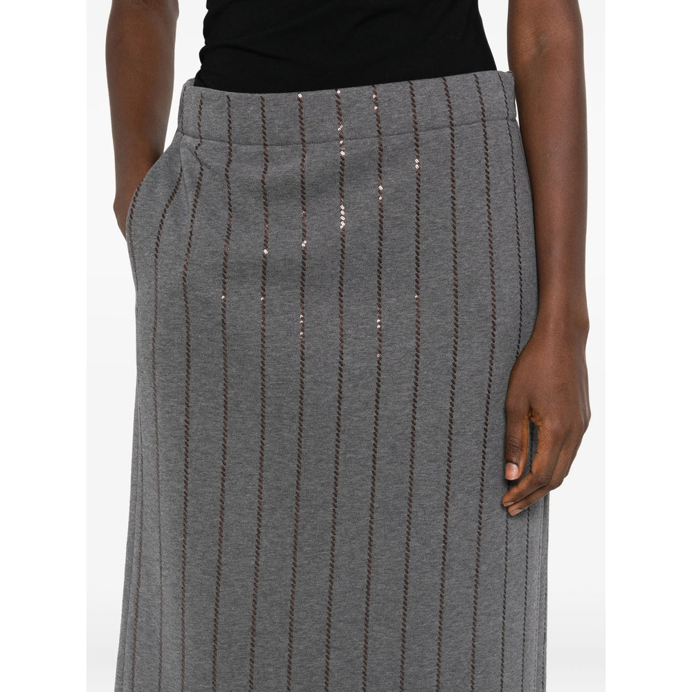 Brunello Cucinelli Skirts - Gray | ac131383281966a57281daa79a131ed51d1cf289