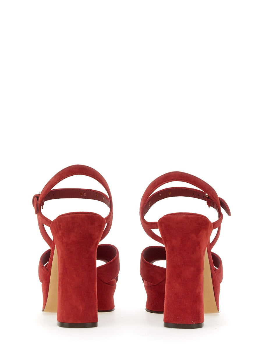 Ferragamo Wedges - Red | Wanan Luxury