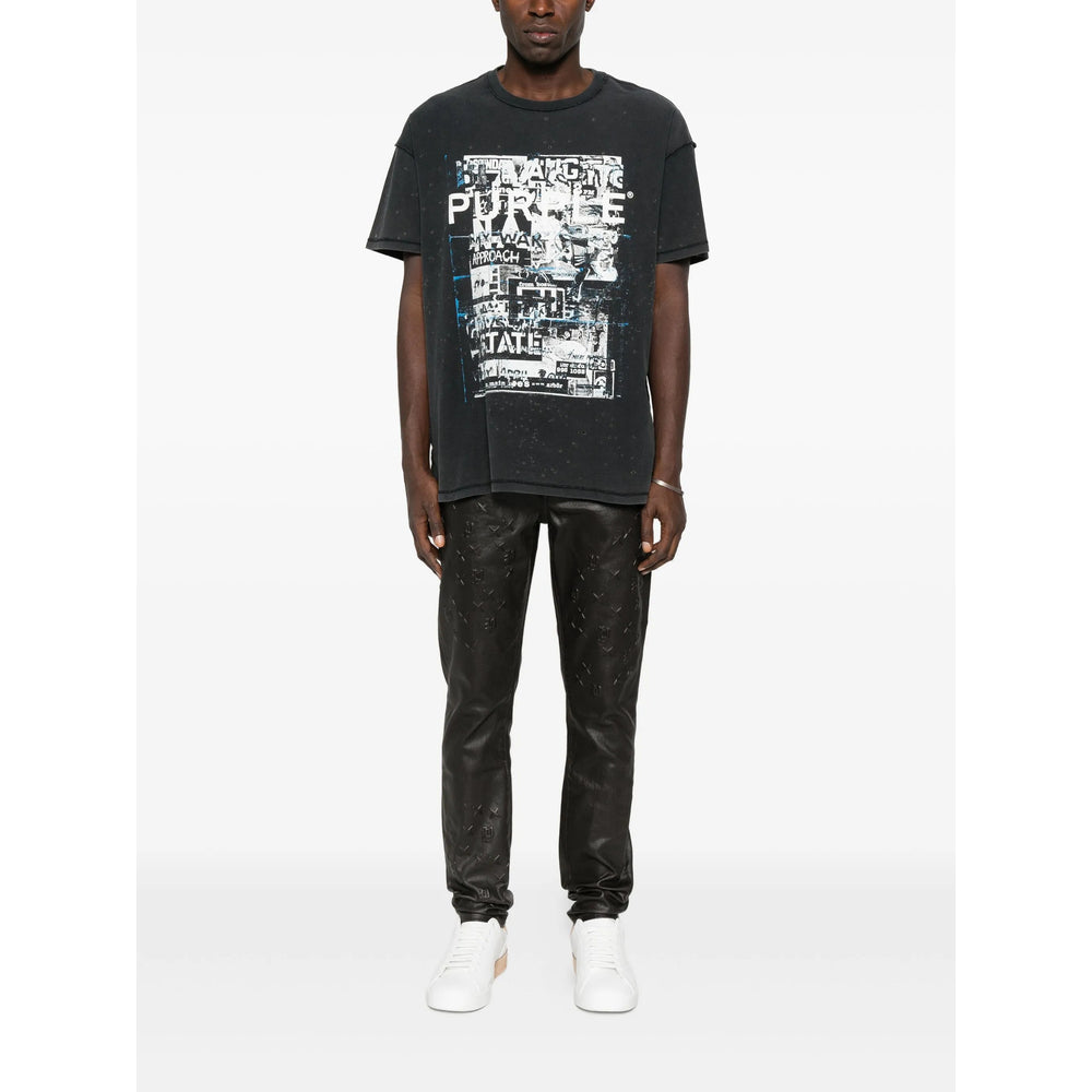 Purple Brand T Shirts - Black | 98317a1f6d5788ff5eb384da12c3b4cd388c02da