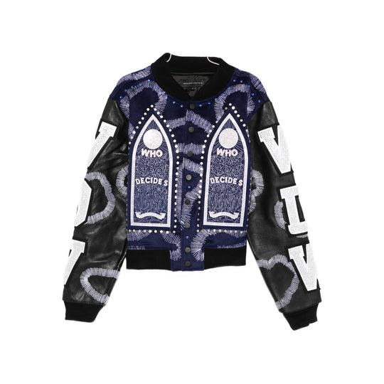 Leather Outerwears Blue, Black