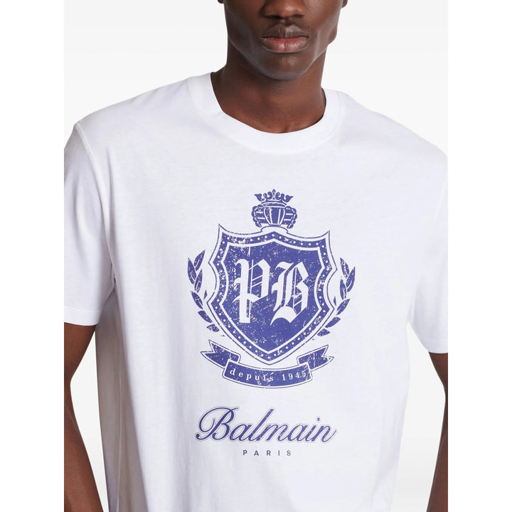 Balmain T Shirts - White | 679ad122b9b29b19ae8f061e5d01e5bc6441c926