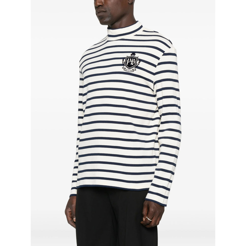 Balmain T Shirts - White, Blue | 69db731dd980287425b14341fc46c565f97cd9e0