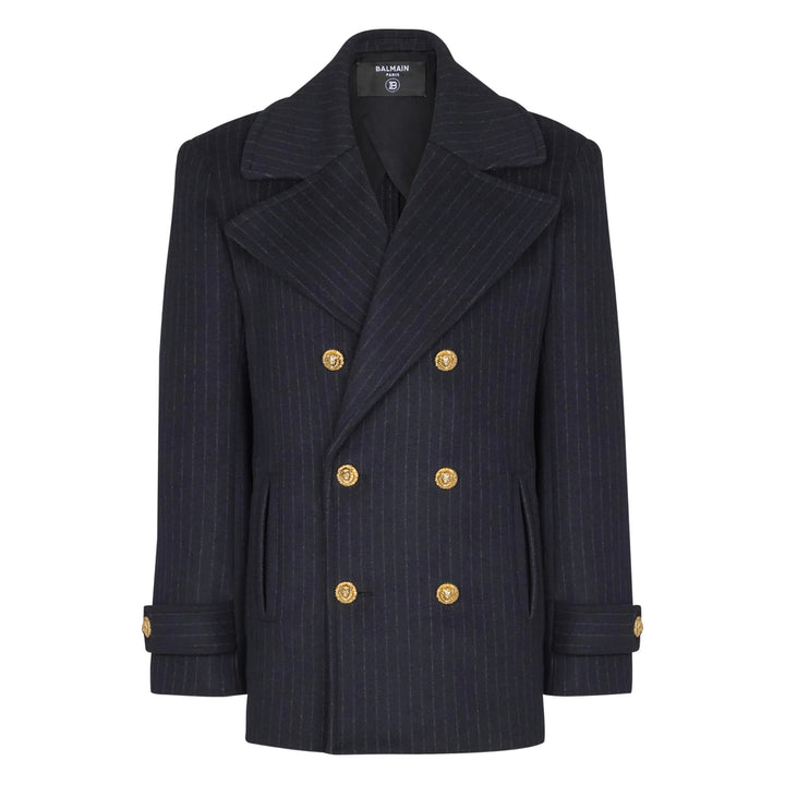 Balmain Coats - Blue | 3f759c7f2cbcd55ae6c9283971fe53a177f55f9d