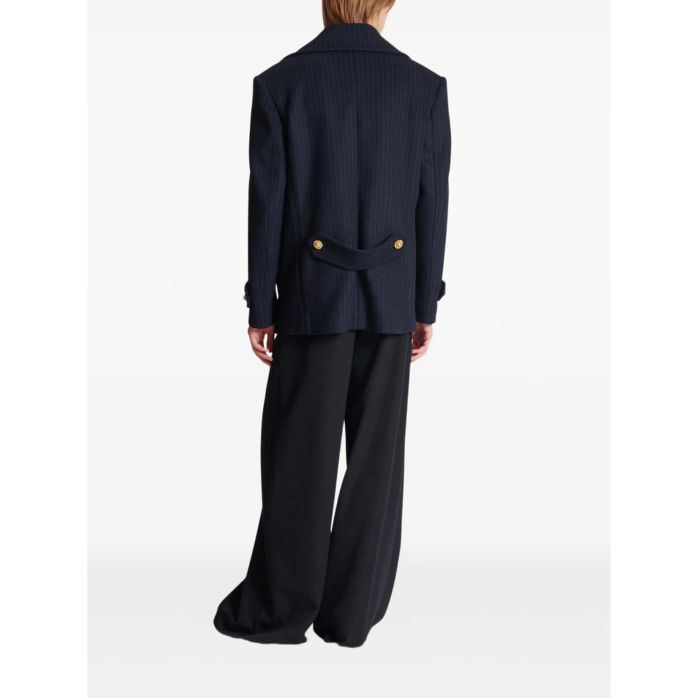 Balmain Coats - Blue | 8fdcea5baeb50db722e9eb06f7f23c78ea9e05a4