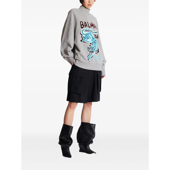 Balmain Sweatshirts - Gray | c215e1aff97db587ffd85695d94044f1c3eba30d