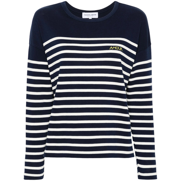 Maison Labiche Sweaters - Blue, White | a7d6280c2a958146d3d991c9951a86b590eff9d7