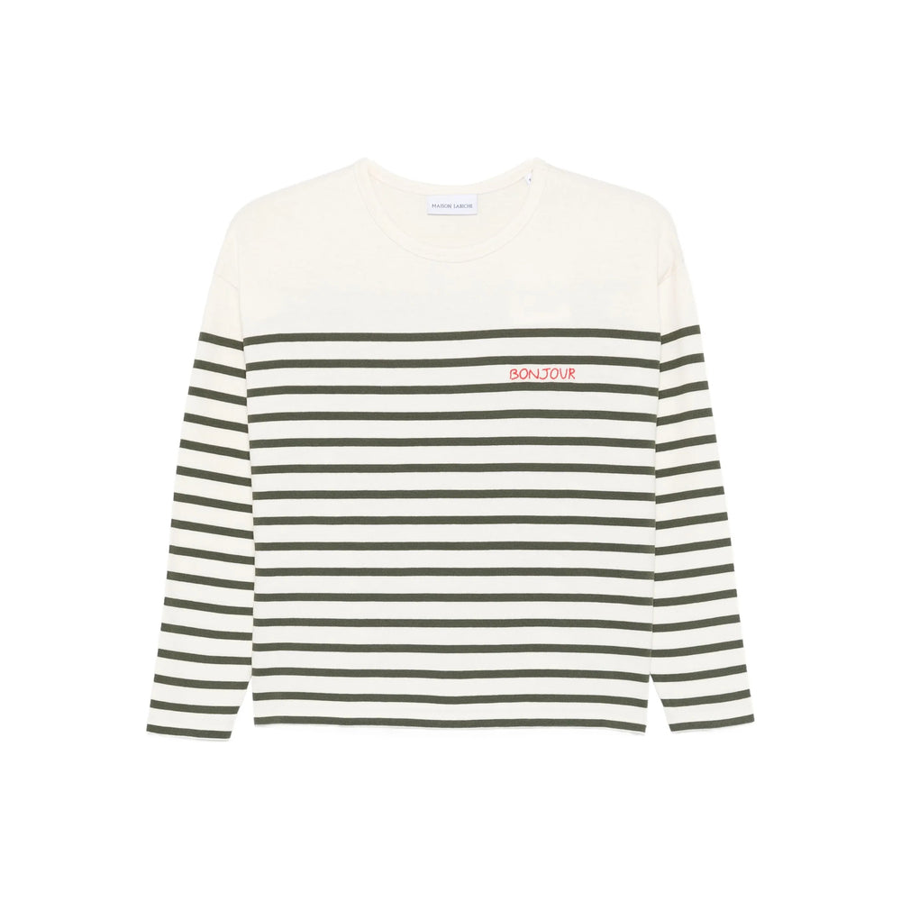 Maison Labiche Sweaters - Neutral, Green | 2aa08bfa5667be35b00e0f0ae794eeff59e8362a