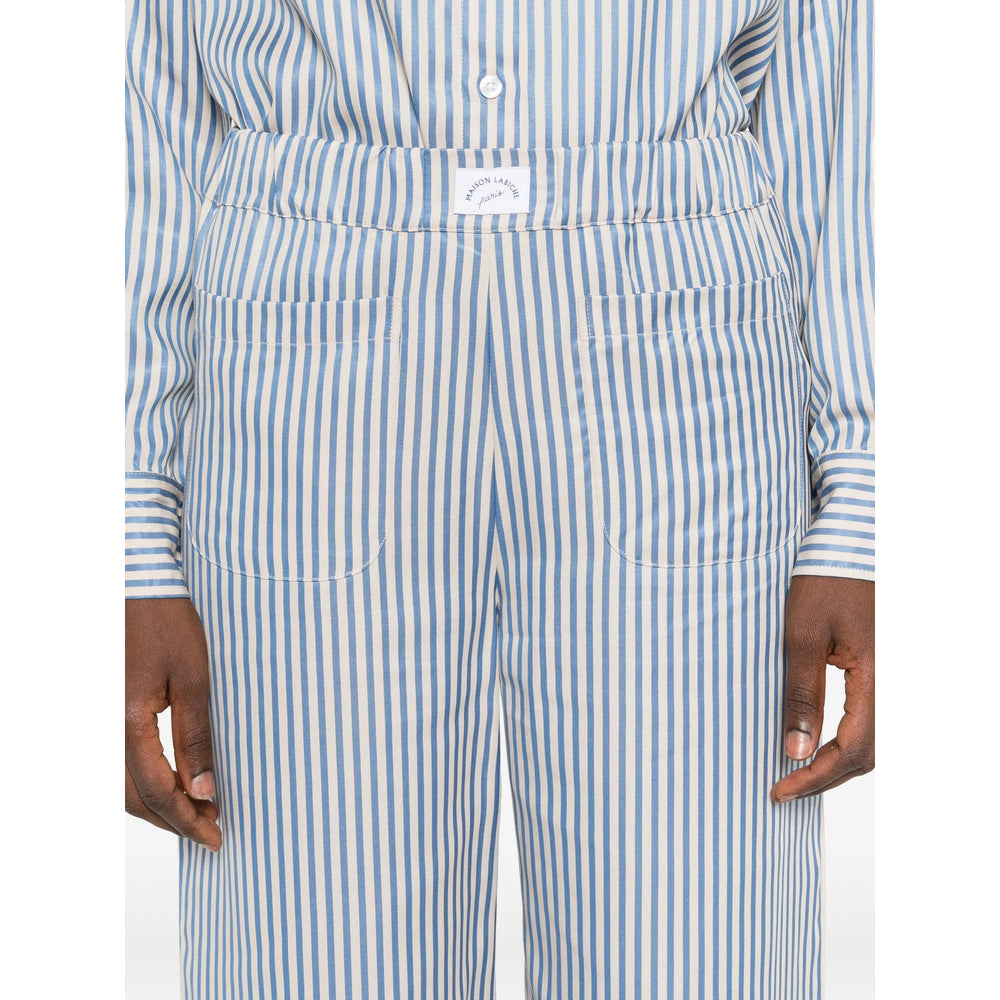 Maison Labiche Pants - Blue, Neutral | 222d4e18b9723ff444793f48bb29d506db8a5fb8