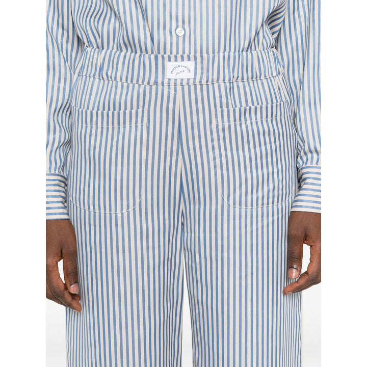 Maison Labiche Pants - Blue, Neutral | 222d4e18b9723ff444793f48bb29d506db8a5fb8