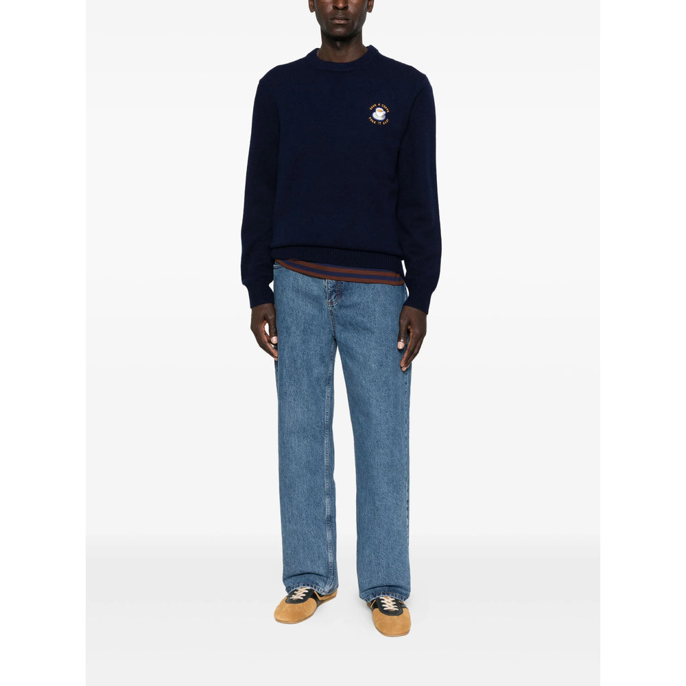 Maison Labiche Sweaters - Blue | 650db475a24a7fcf2fd7a7ed4cfd2ade078c1418