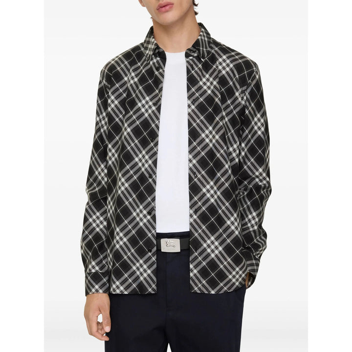 Burberry Shirts - Black, White | 620ad32fa69940dcdfdf1c516d8979fe71bde696