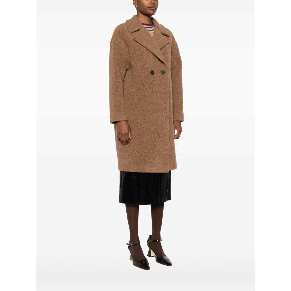 Harris Wharf London Coats - Brown | 466a11bdfff810d520f45a7feea9acb42308496c