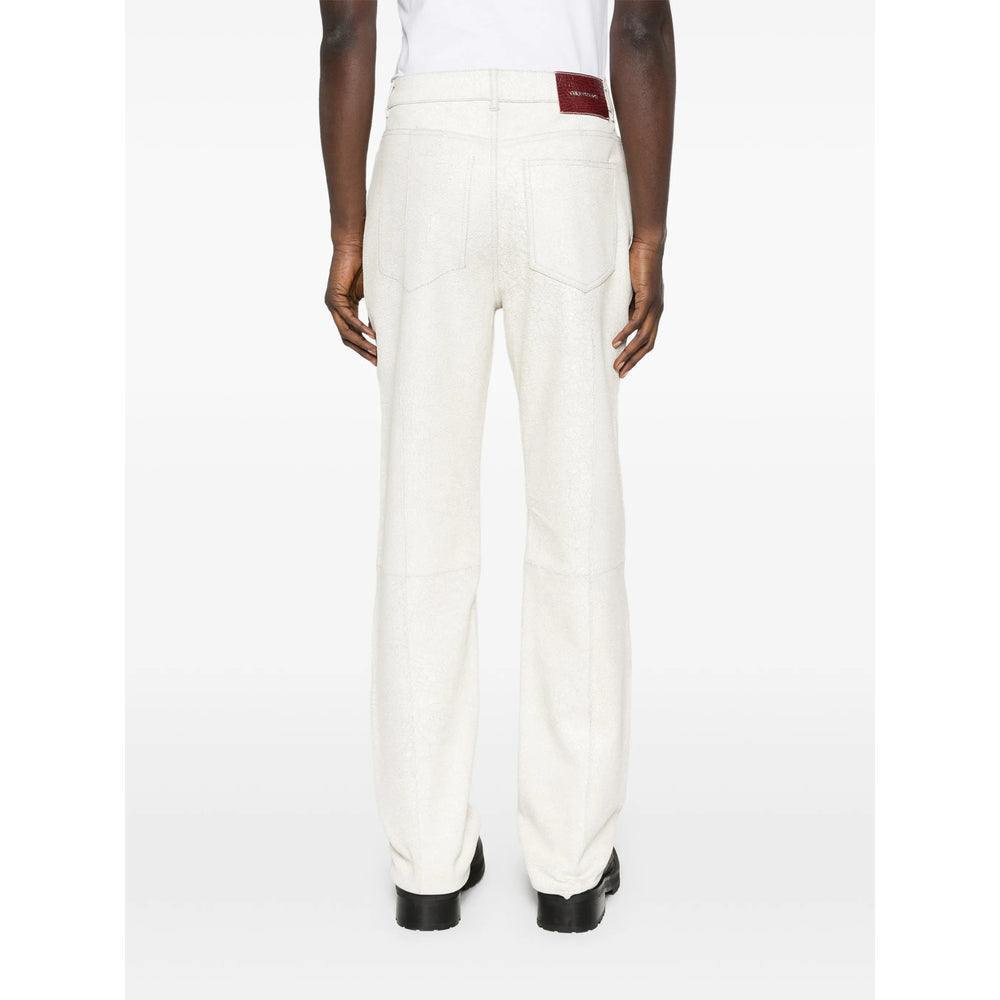 Cole Buxton Leather Pants - White | a0f32667222c2d47754673dfe61c51d942f40973