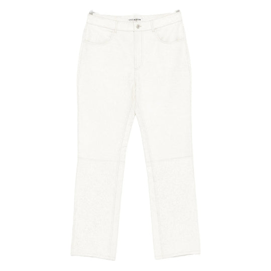Leather Pants White